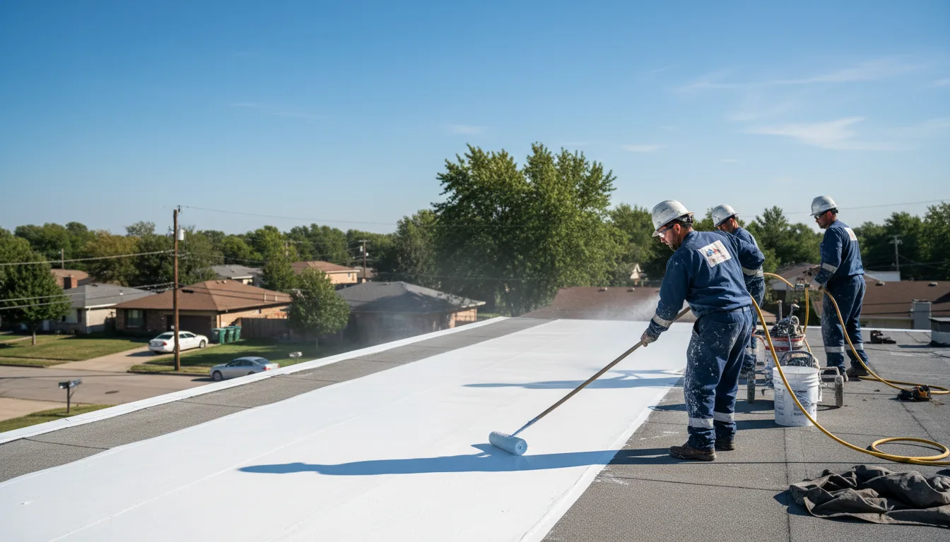 Commercial roof coating in Iron City, TN near me